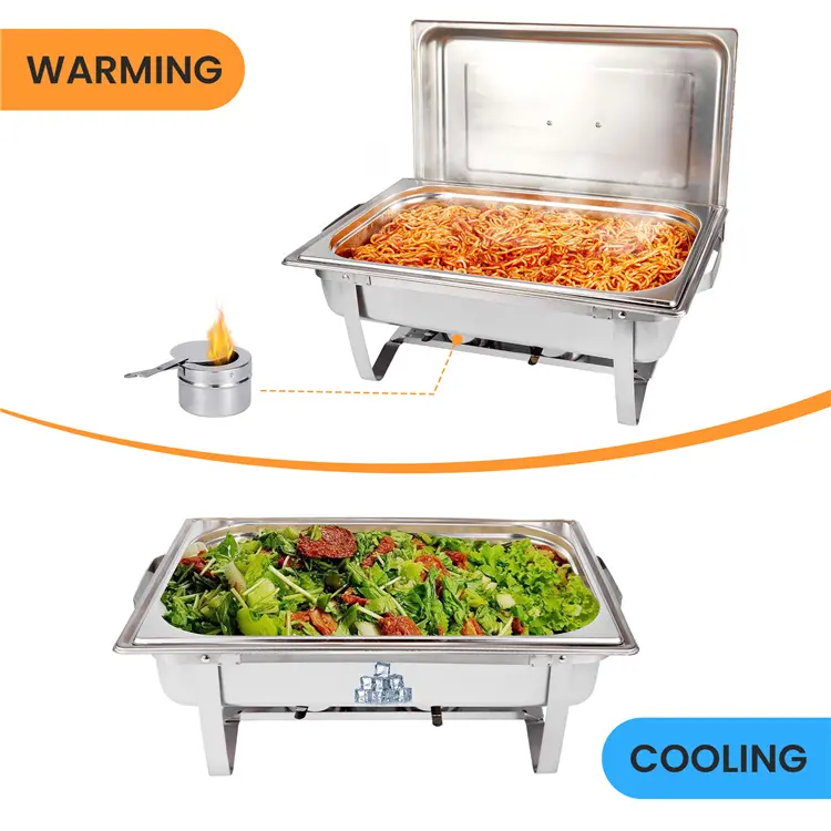 9QT stainless steel hotel buffet chafing dish (7)