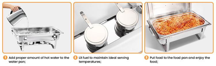 9QT stainless steel hotel buffet chafing dish (2)
