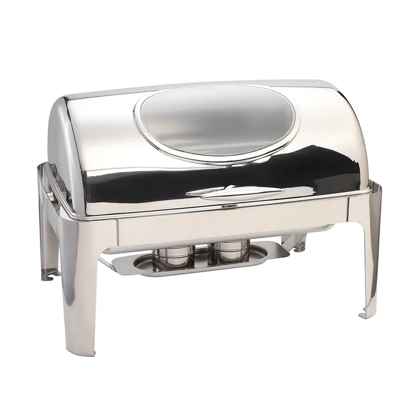 9QT rectangle visible stainless steel lid buffet chafing dish with window (1).jpg