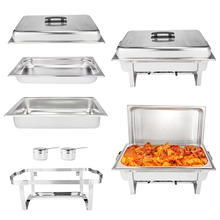 9QT stainless steel hotel buffet chafing dish (1)