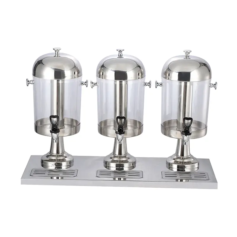 8QT3 three heads stainless steel buffet juice dispenser.jpg